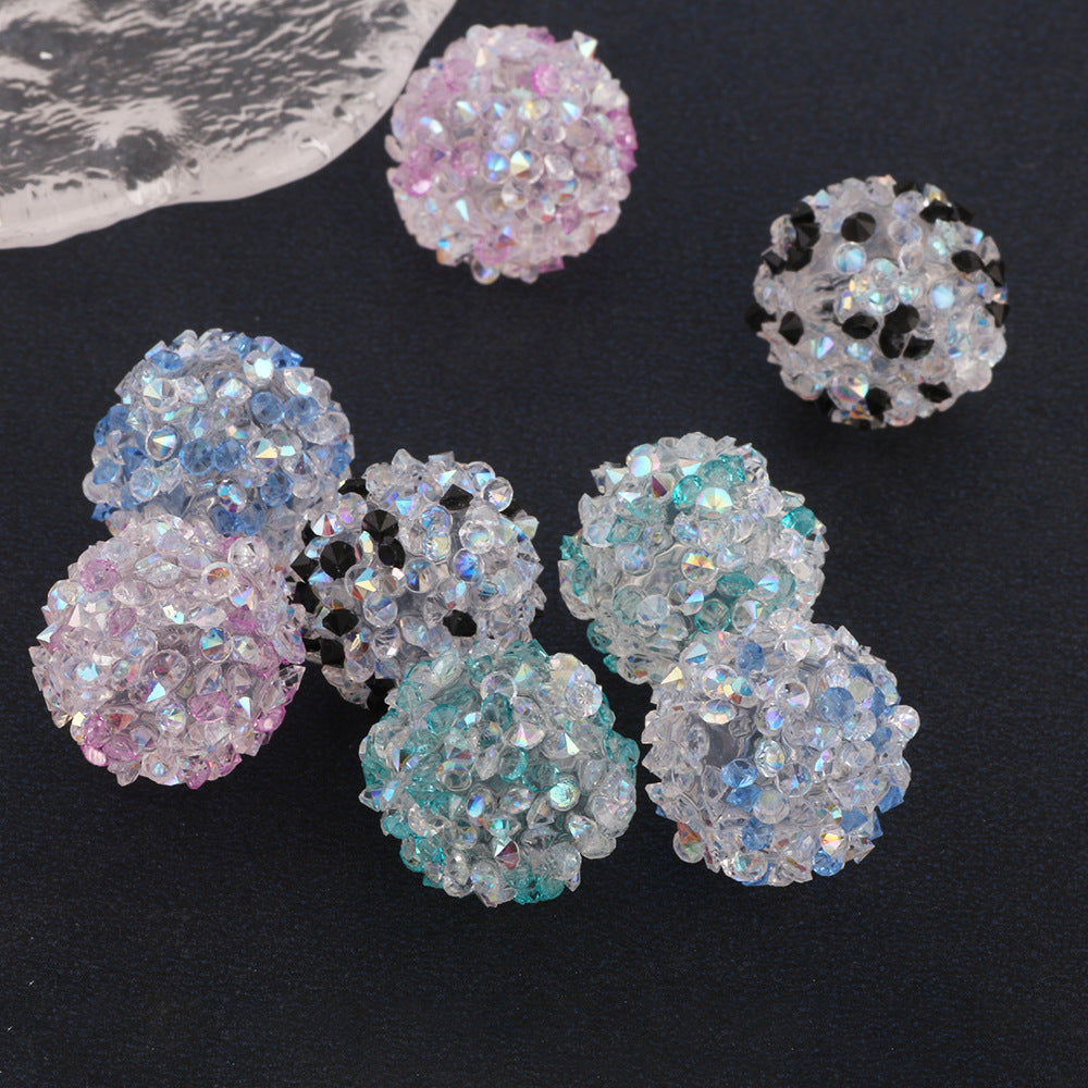 Wholesale 10pcs Acrylic Drip Glue Full Diamond Beads